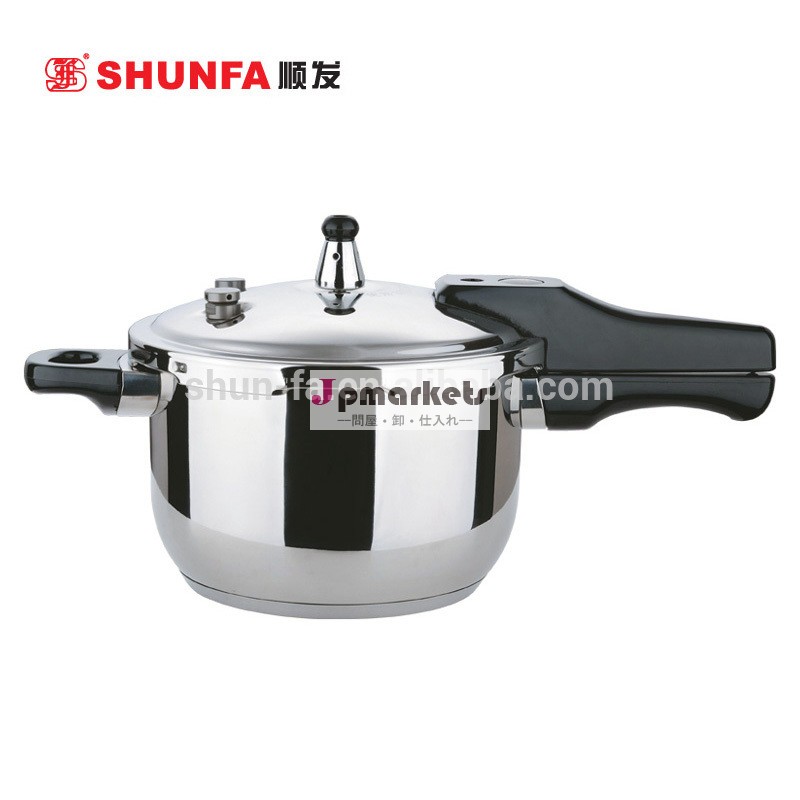 Shunfau- 形状三枚重ねのステンレス鋼3.0lsfylg18ux新しいハンドル付き圧力鍋問屋・仕入れ・卸・卸売り