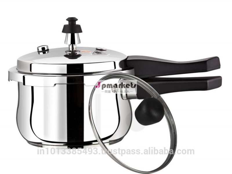 HIGH QUALITY 5.00 LTR. OUTER LID BELLY SHAPED ENCAPSULATED PRESSURE COOKER問屋・仕入れ・卸・卸売り