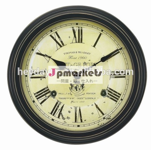 アンティークビンテージレトロなラウンド装飾的な壁時計( hd- 8039)問屋・仕入れ・卸・卸売り