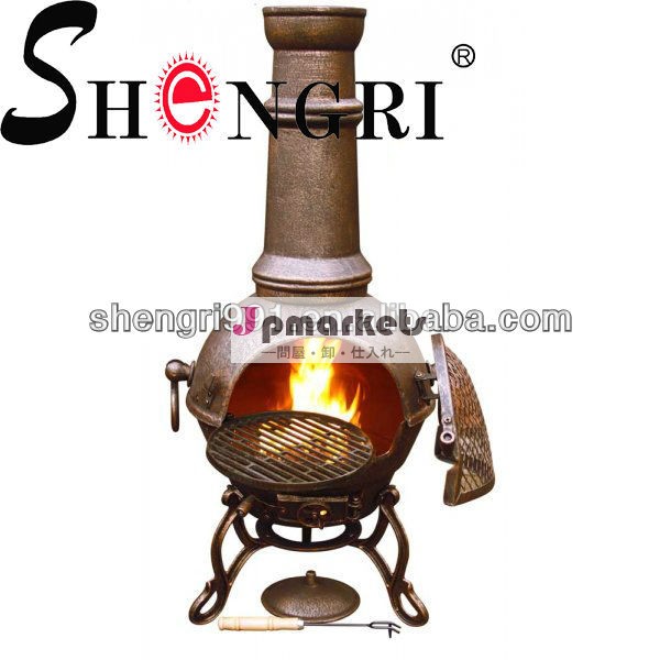 ベネチアンshengriキャストアルミニウムchiminea問屋・仕入れ・卸・卸売り