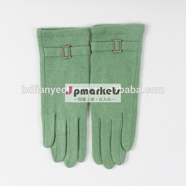 女性の冬の手の手袋緑冬手袋パーソナライズ問屋・仕入れ・卸・卸売り