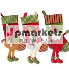 小さなぬいぐるみ付きストッキングクリスマスの装飾問屋・仕入れ・卸・卸売り