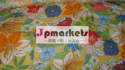 台湾の100%年の綿は織布の在庫を印刷した問屋・仕入れ・卸・卸売り