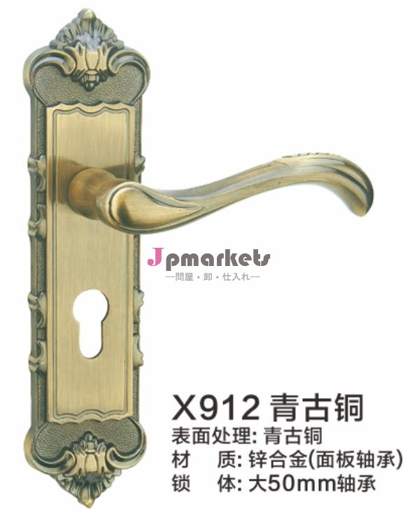 亜鉛合金の金属x912ほぞ穴のドアハンドルのための木材のドアロックパネル、 ドアハンドル問屋・仕入れ・卸・卸売り