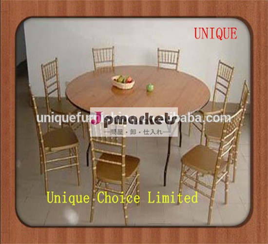 Used party wood round banquet table and chairs for sale問屋・仕入れ・卸・卸売り