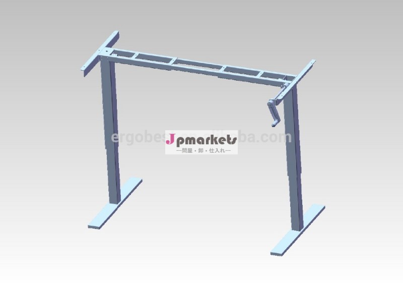 近代的な手動手動クランククランクアップ調節可能なテーブルベースの机のベース問屋・仕入れ・卸・卸売り