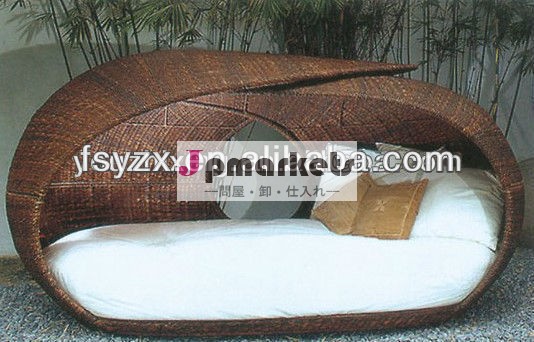 熱い販売の藤の2014年屋外用家具- の巣 スタイルのベッド NO.YZX0091問屋・仕入れ・卸・卸売り