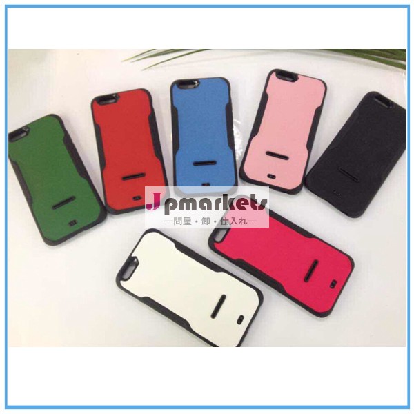 Iphone6アクセサリーのための、 tpuレザー2014年新製品/aluminumi phone6立っている人の携帯電話ケース用問屋・仕入れ・卸・卸売り