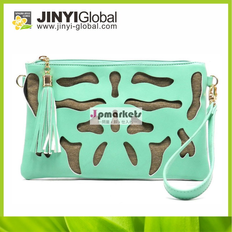 女性中空アウトエンベロープクラッチの財布のハンドバッグは、 ショルダーメッセンジャーbag_oran問屋・仕入れ・卸・卸売り