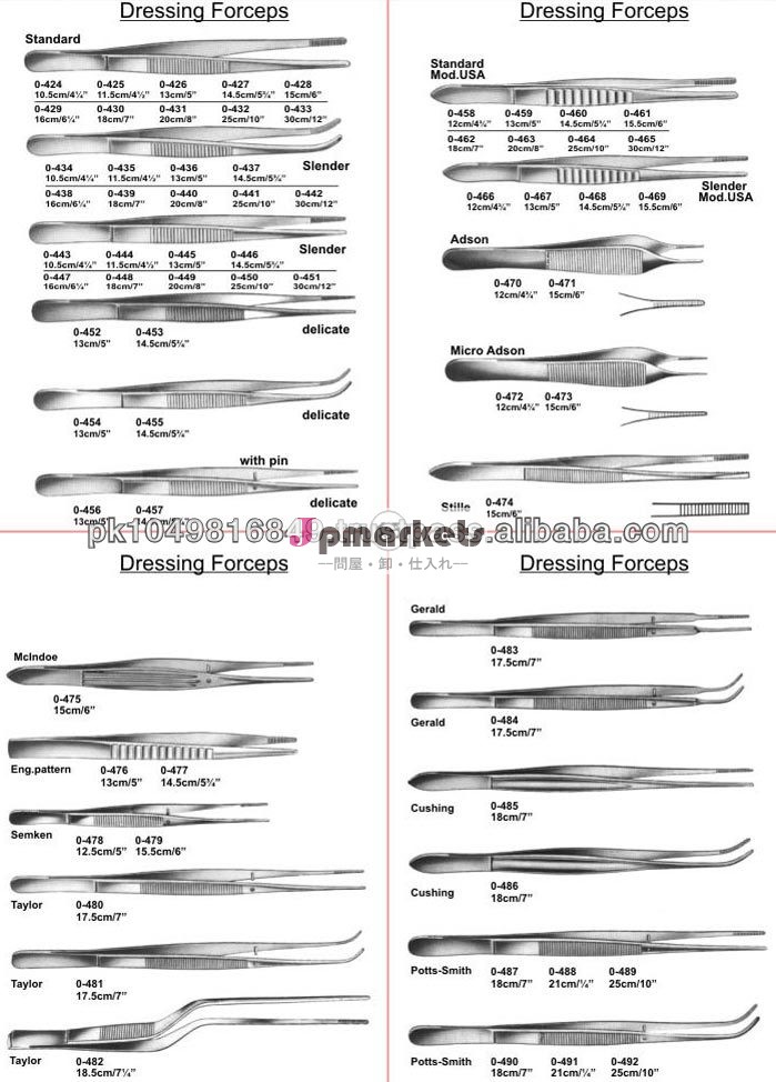ドレッシング鉗子/手術器具/美容ケア製品/プライヤー歯列矯正/manufcturerjd産業パキスタンから。問屋・仕入れ・卸・卸売り
