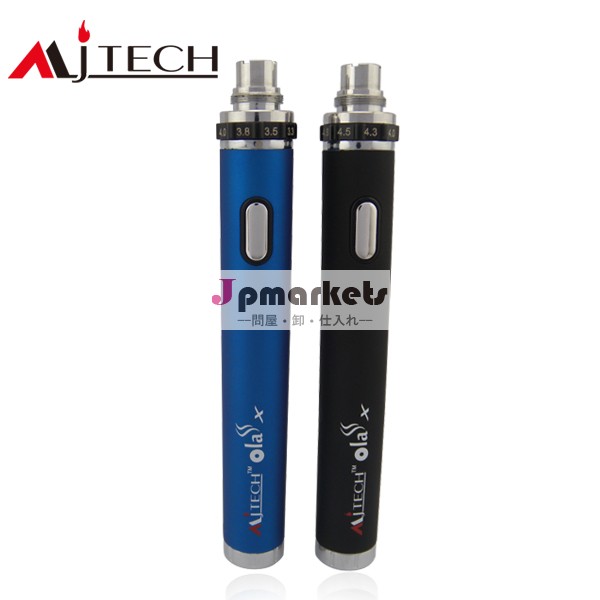 Ola2014年mjtech×セクシーな電子タバコアトマイザーバッテリー1300/1600mahＥＸＧＯ3.3-5.5vトップねじれの電圧制御問屋・仕入れ・卸・卸売り