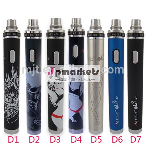 最新の電子のcigola×クールとセックス1300/1600mah3.3-5.5vトップねじれのバッテリー電圧電子タバコ問屋・仕入れ・卸・卸売り