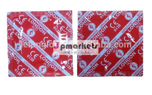赤バルク本ラテックス製コンドーム、 のコンドームのバイブレーターを持つ赤、 赤コンドームを振動、問屋・仕入れ・卸・卸売り