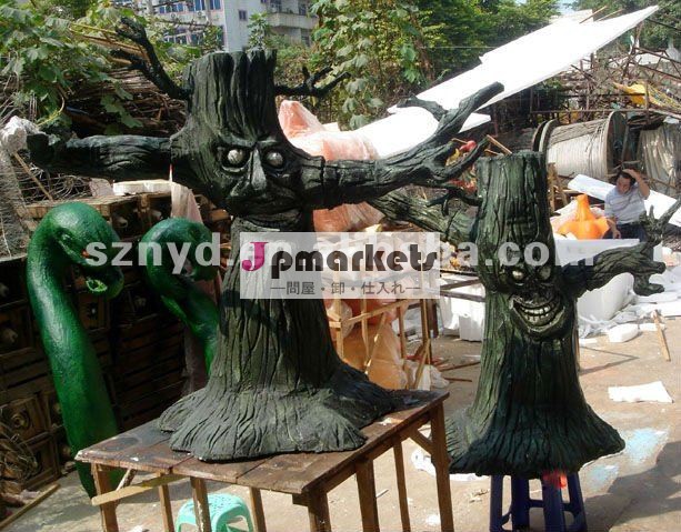 Halloweenの2本の恐怖木の支柱問屋・仕入れ・卸・卸売り