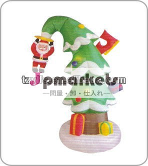 新しいデザインインフレータブルクリスマスオーナメントサンタ/クリスマスツリー問屋・仕入れ・卸・卸売り
