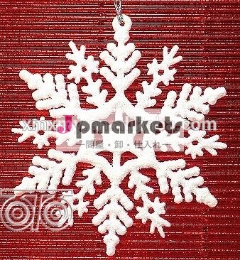 スノーフレーククリスマスオーナメントプラスチック製の装飾問屋・仕入れ・卸・卸売り