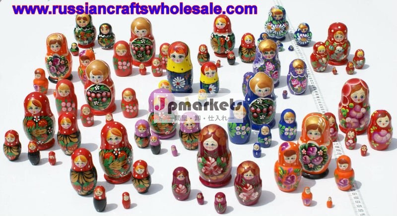 木製のロシア人形マトリョーシカとエスニックオーナメント、 手塗りの木製お土産、 民俗芸術と工芸品卸売問屋・仕入れ・卸・卸売り
