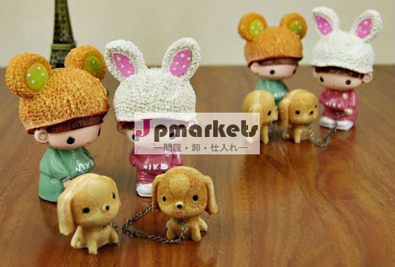 かわいい小さな樹脂クラフト省エネポット韓国高品質樹脂の贈り物問屋・仕入れ・卸・卸売り