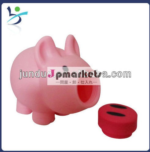 プラスチック豚の貯金箱、 pvc貯金箱貯金箱問屋・仕入れ・卸・卸売り
