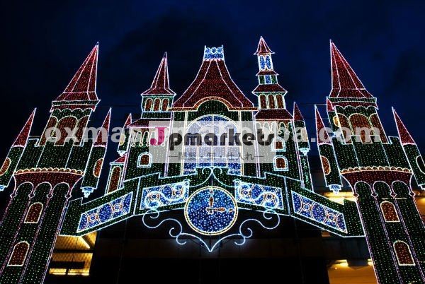 pvcプラントの城の建物の壁の光の装飾ledライトクリスマス問屋・仕入れ・卸・卸売り