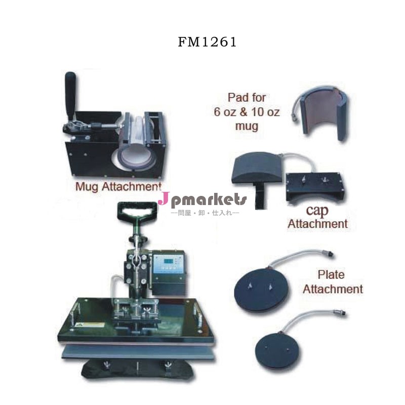 新しいデザイン2014年6イン1熱プレス印刷機ce認定品6イン1熱プレス印刷機問屋・仕入れ・卸・卸売り