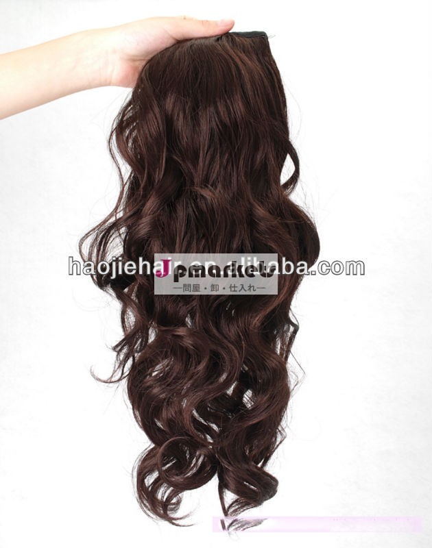 新しいブロンドの人間のカーリーヘアーのドローストリングのポニーテールは着く問屋・仕入れ・卸・卸売り