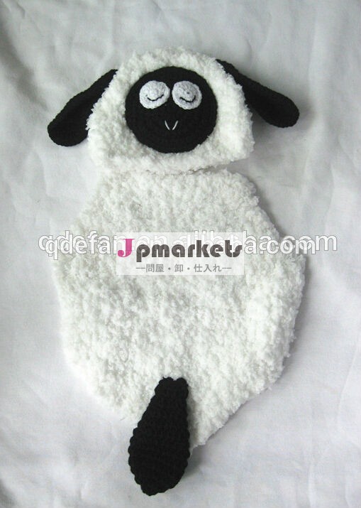 とてもかわいい子羊少し* newbornかぎ針編みの帽子とマントプロップ3〜6ヶ月寄り添う生き物のケープセット問屋・仕入れ・卸・卸売り