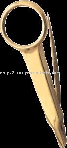 拡大鏡付き眉ピンセットtqt-1185eyesplinted金plattedサイズ:『 3.75問屋・仕入れ・卸・卸売り