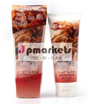 3W純粋なきれい南朝鮮の赤い朝鮮人参の泡の清潔になる化粧品をごしごし洗う問屋・仕入れ・卸・卸売り