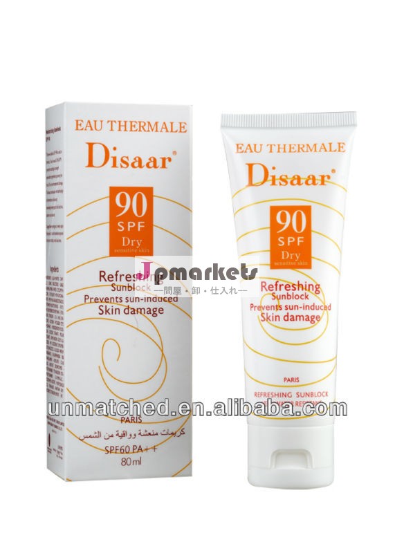 なし。 ds5100280ml新鮮で日焼け止め、 さわやかなsunbloackspf90pa++、 日焼け止め肌用クリームとボディ問屋・仕入れ・卸・卸売り