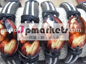 革材料の神聖な宗教樹脂の魅力のブレスレット問屋・仕入れ・卸・卸売り