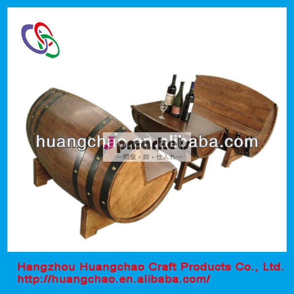 熱い販売の木製の樽が使用ソファセットのための問屋・仕入れ・卸・卸売り