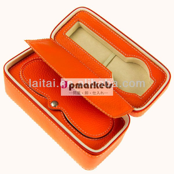 高品質のトップ革オレンジウォッチボックス/lt701-ocメガネケース問屋・仕入れ・卸・卸売り