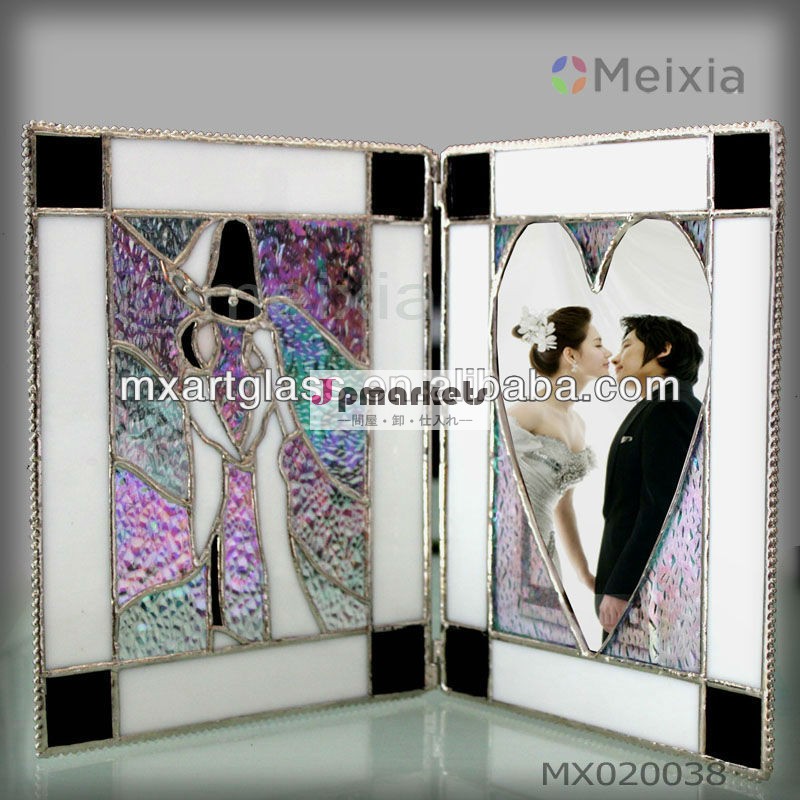 中国卸売虹mx020038ティファニースタイル輝きステンドグラスの写真の額縁空想のために結婚祝いの好意問屋・仕入れ・卸・卸売り