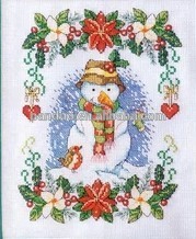 クリスマスビーズ刺繍、 雪だるまガラスビーズ刺繍、 中国のビーズ刺繍問屋・仕入れ・卸・卸売り