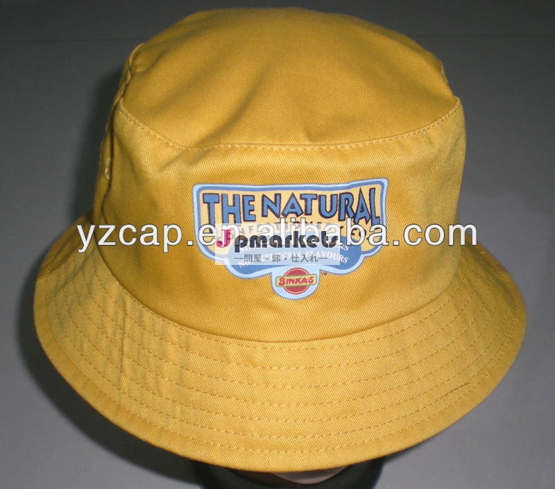印刷された黄色の綿の子供卸売安いバケツの帽子問屋・仕入れ・卸・卸売り