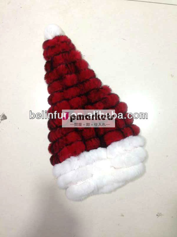 ファッション2013ニットラビット毛皮の帽子クリスマスhat1354問屋・仕入れ・卸・卸売り