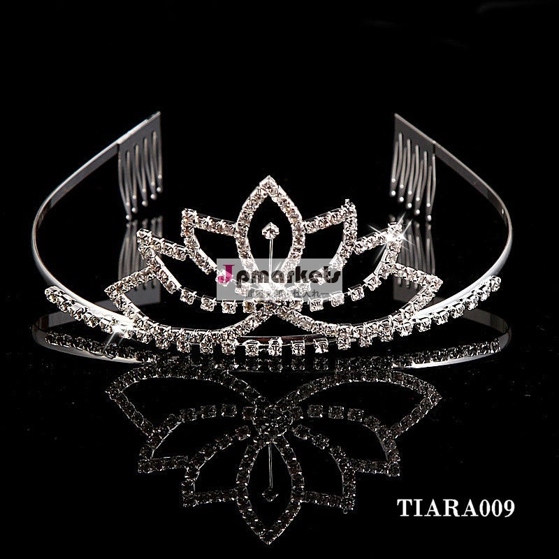 最新の水晶2013卸売ページェントの王冠とティアラ問屋・仕入れ・卸・卸売り