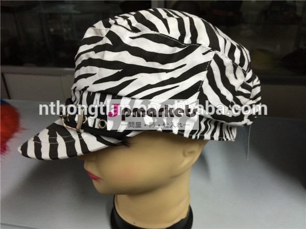 ファッションレディース2014年ゼブラ- ストライプベレー帽キャップ問屋・仕入れ・卸・卸売り
