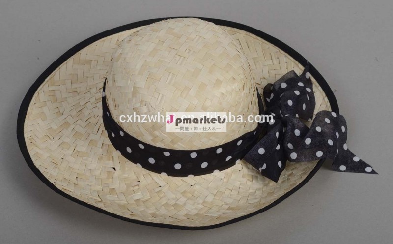 二色の広溢れた網のペーパー太陽の帽子か方法帽子またはバイザー問屋・仕入れ・卸・卸売り