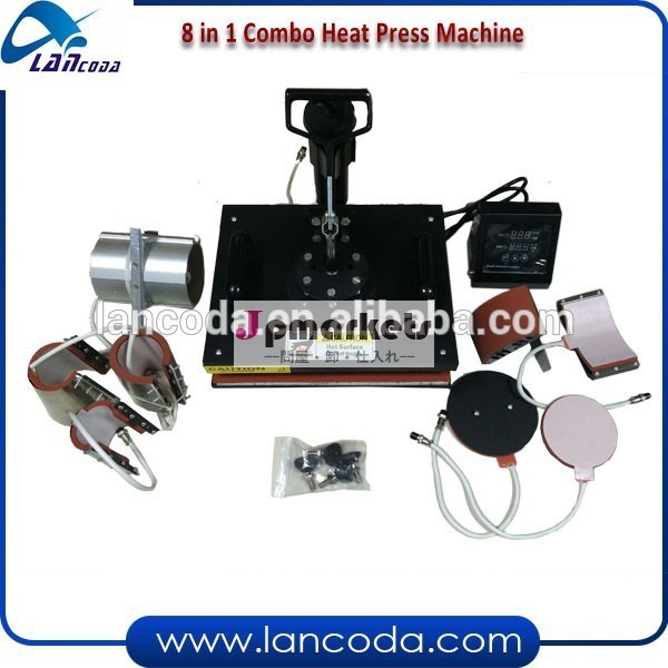 lancoda81コンボ熱プレス機械、 ce認定品、 変更可能ヒーター問屋・仕入れ・卸・卸売り