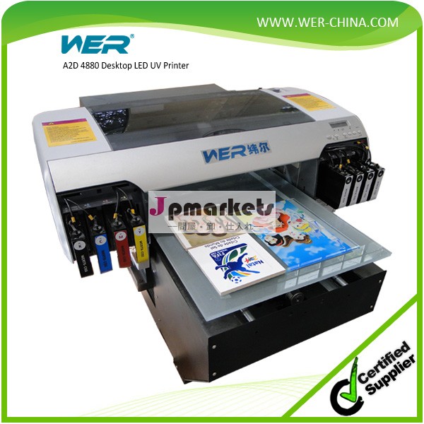 Wer- 中国a2デスクトップ用硬質材料の印刷uvフラットベッドデジタルプリンタ問屋・仕入れ・卸・卸売り