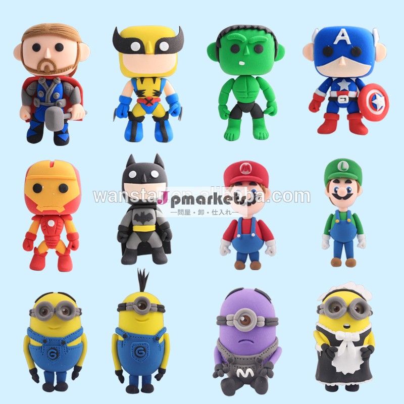 最新20153dモデリング粘土スーパーヒーロースポンジボブ30アイテムミックス問屋・仕入れ・卸・卸売り