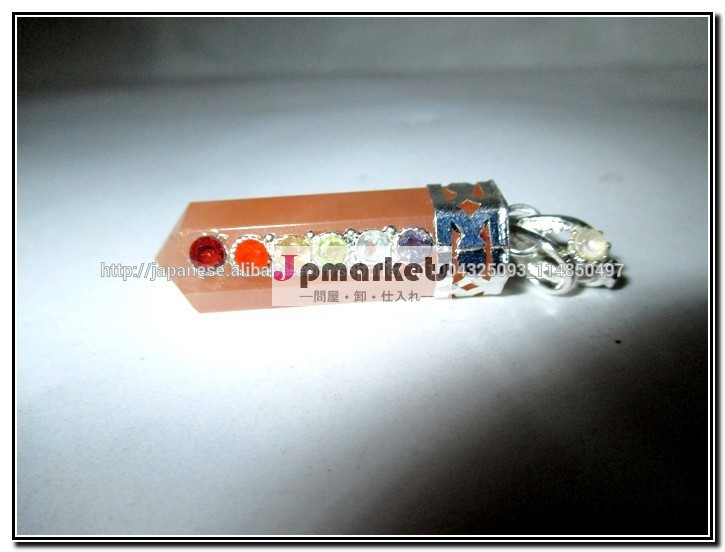 Chakra Point Pendant with 3 mm Cabs 1問屋・仕入れ・卸・卸売り