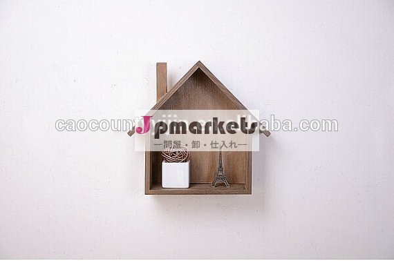 手作りクラフト家の壁棚吊り素朴な木製トレイボックス問屋・仕入れ・卸・卸売り