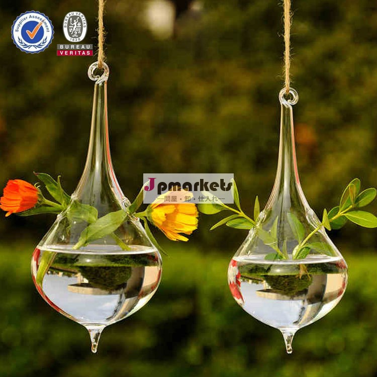 透明吊りガラスの花瓶、 新しいデザイン2014年窓ガラスの花瓶問屋・仕入れ・卸・卸売り