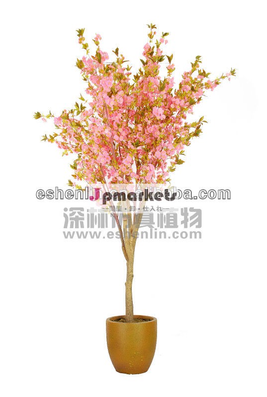 10ft人工絹の花をつける木、 日本さくら、 ピンク問屋・仕入れ・卸・卸売り