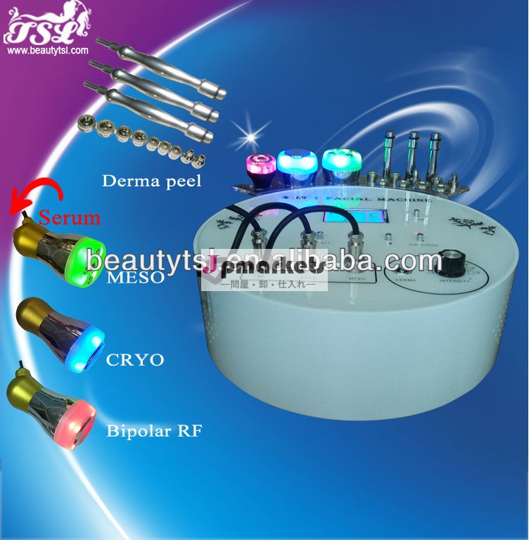 新しい到着の滑らかな肌のマシンを含む多機能のrf皮膚の昇降、 メソセラピー、 凍結療法とダイヤモンドの皮膚剥離問屋・仕入れ・卸・卸売り