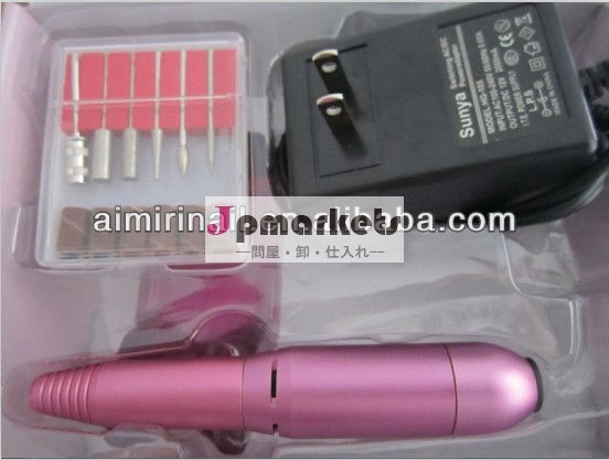 ピンクネイルドリル電動ドリルマニキュアマシンネイルアートペンの使用電池形状マニキュアのドリル問屋・仕入れ・卸・卸売り