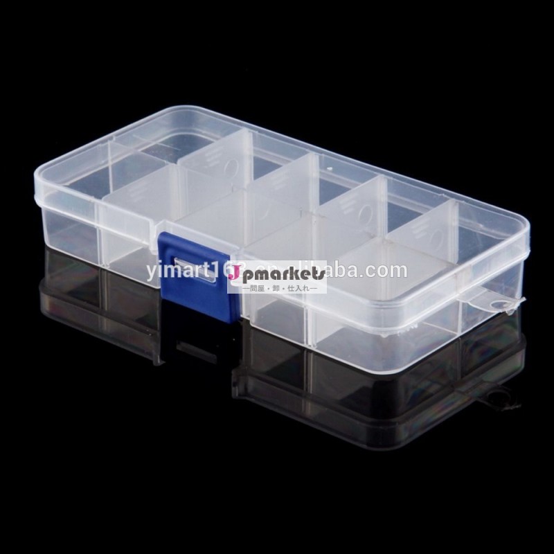 空のプラスチック製のスロットyimart10収納クリアボックス用オーガナイザーケース新しいネイルアートジュエリー問屋・仕入れ・卸・卸売り